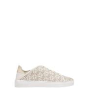 Jenny Lace Up Sneakers Vanilla Michael Kors , Beige , Dames