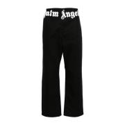 Zwarte Broek Aw24 Palm Angels , Black , Heren