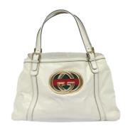 Pre-owned Canvas gucci-bags Gucci Vintage , White , Dames