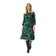 Luzia Jurk 3/4 Mouw Groen IN Front , Green , Dames