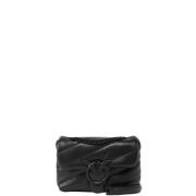 Love Puff Sheep Nappa Tas Zwart Pinko , Black , Dames