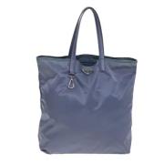 Pre-owned Canvas totes Prada Vintage , Blue , Dames