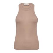 Glitter Tank Top 144-Nude Co'Couture , Brown , Dames