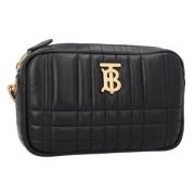 Leather shoulder-bags Burberry , Black , Dames