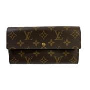 Pre-owned Canvas wallets Louis Vuitton Vintage , Brown , Dames