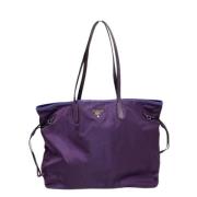 Pre-owned Fabric totes Prada Vintage , Purple , Dames