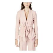 Roze Lange Mouw Blazer Herfst/Winter Sandro Ferrone , Pink , Dames