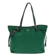 Pre-owned Fabric totes Prada Vintage , Green , Dames