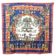 Pre-owned Silk scarves Hermès Vintage , Multicolor , Dames