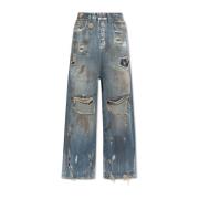 Jeans met een destructie-effect Vetements , Blue , Dames