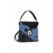 Blauwe Bedrukte Handtas/Rugzak voor Vrouwen Desigual , Blue , Dames