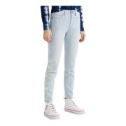 Blauwe Rits Knoop Dames Jeans Desigual , Blue , Dames