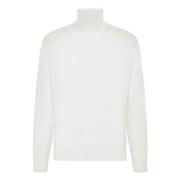 Merino wol polo hals trui Boggi Milano , White , Heren