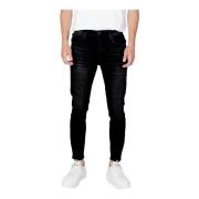 Zwarte rits knoop jeans herfst/winter Antony Morato , Black , Heren