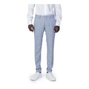 Lichtblauwe Marl Broek Rits Sluiting Antony Morato , Blue , Heren