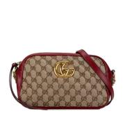 Pre-owned Canvas shoulder-bags Gucci Vintage , Beige , Dames