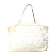 Pre-owned Cotton totes Chanel Vintage , White , Dames