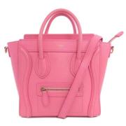 Pre-owned Leather handbags Celine Vintage , Pink , Dames