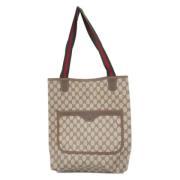 Pre-owned Plastic totes Gucci Vintage , Beige , Dames