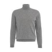 Grijze Gebreide Trui Aw24 Handwas Kangra , Gray , Heren