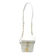 Pre-owned Leather chanel-bags Chanel Vintage , White , Dames