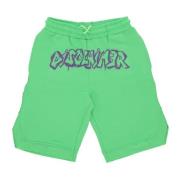 Logo Shorts Lichtgewicht Katoen Bodem Disclaimer , Green , Heren