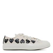 Iconische Hart Lage Top Sneakers Comme des Garçons , White , Dames