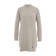 Italiaanse Cable Knit Jurk Liu Jo , Gray , Dames