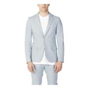 Groene Marl Blazer met Reverskraag Antony Morato , Blue , Heren