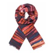 Abstract Print Sjaal Sun Tomato Masai , Multicolor , Dames