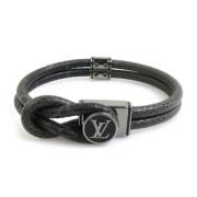 Pre-owned Canvas bracelets Louis Vuitton Vintage , Gray , Heren