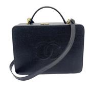 Pre-owned Leather chanel-bags Chanel Vintage , Black , Dames