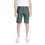 Groene Linnenmix Rits Shorts voor Mannen Antony Morato , Green , Heren