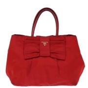 Pre-owned Fabric totes Prada Vintage , Red , Dames