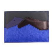 Pre-owned Leather wallets Hermès Vintage , Blue , Dames