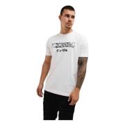 5D Jersey Logo T-Shirt Heren Wit Iceberg , White , Heren