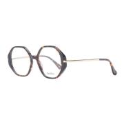 Stijlvolle Bruine Ronde Optische Monturen Max Mara , Brown , Dames