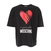 40 Jaar Liefde T-shirt Moschino , Black , Heren