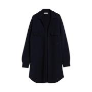 Oversized Wollen Jas met Details Max Mara , Blue , Dames