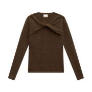 Bruine Alpaca Gebreide Trui Isabel Marant , Brown , Dames