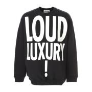 Loud Luxury Sweatshirt Zwart Moschino , Black , Heren