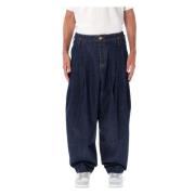 Blauwe Wide-Leg School Boy Fit Jeans Kenzo , Blue , Heren