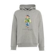 Hoodie met print en zak Polo Ralph Lauren , Gray , Heren