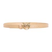 Leren Dames Riem Pinko , Beige , Dames