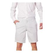 Witte Katoenen Bedrukte Shorts Ritssluiting Armani Exchange , White , ...