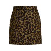 Stijlvolle Jacquard Minirok Essentiel Antwerp , Brown , Dames