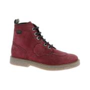 Legendarische Veterschoenen van Leer Kickers , Red , Dames