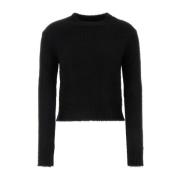 Alpaca Blend Sweater Jil Sander , Black , Dames