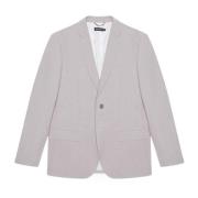 Grijze Effen Knoop Blazer Lente/Zomer Antony Morato , Gray , Heren