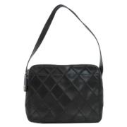 Pre-owned Leather shoulder-bags Chanel Vintage , Black , Dames